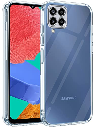 Image of Jkobi Back Cover Case for Samsung Galaxy M33 5G (Silicone Crystal Clear | Pure Camera Protection | Soft and Flexible for Charger and Headphone sockets | Shockproof Bumpers | Transparent)