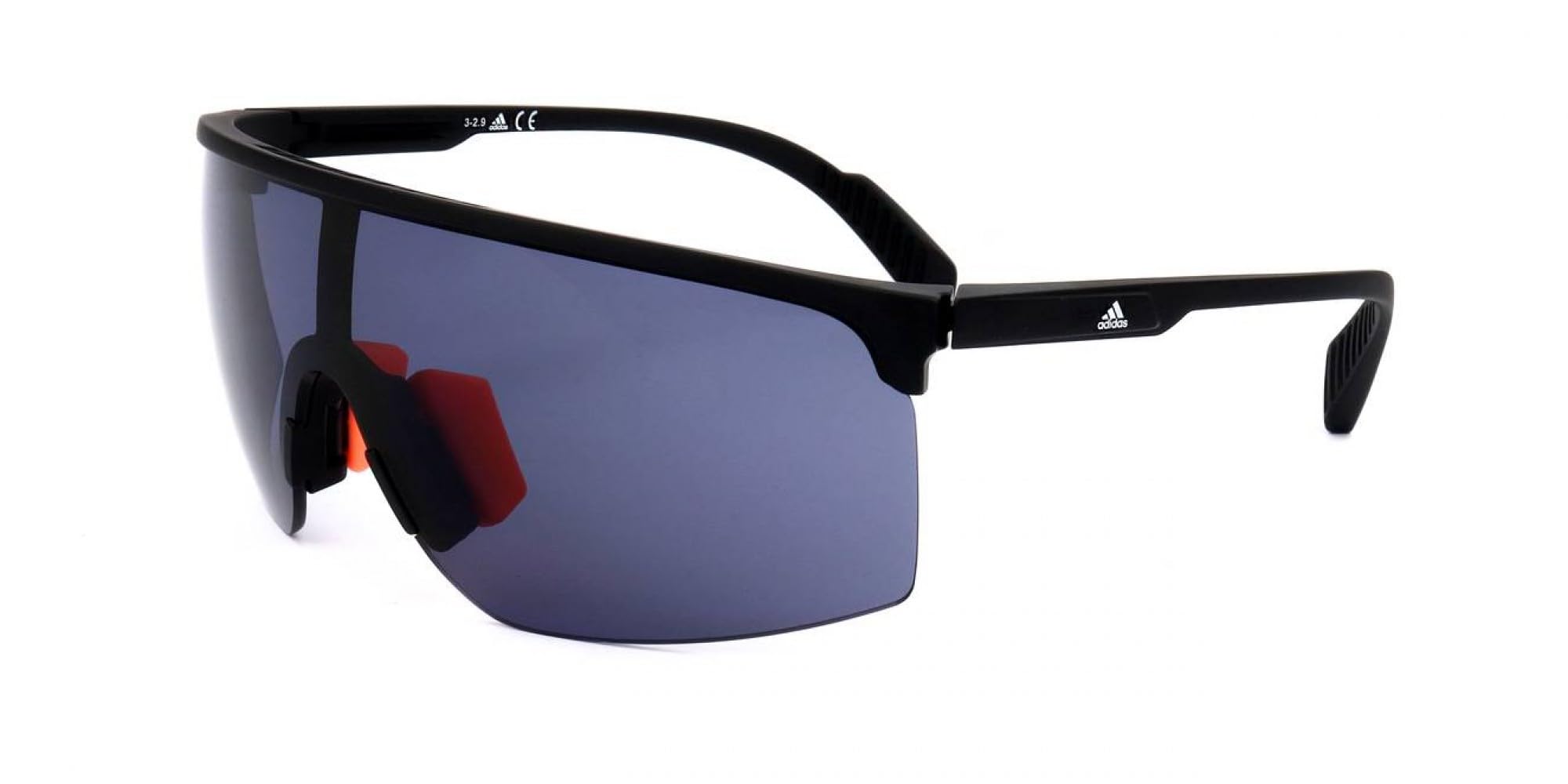 Adidas Men’s SP0005 Sunglasses, matte black/smoke, 00