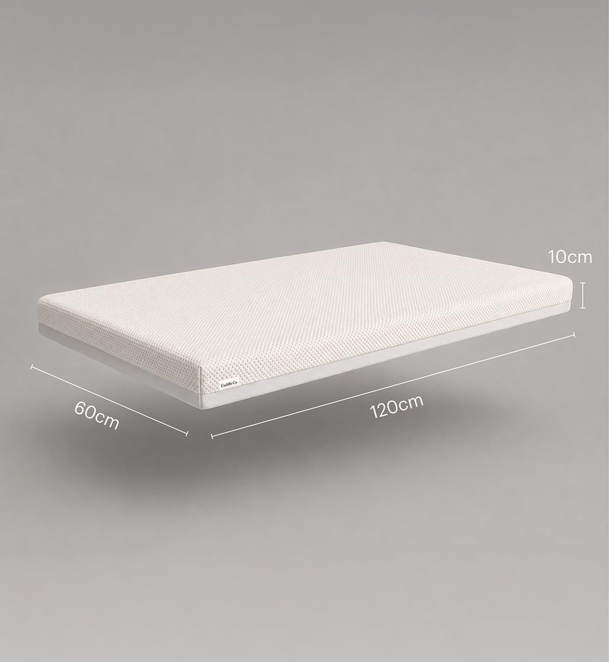 CuddleCo Signature - Colchón hipoalergénico para cuna de bebé, 120 x 60 cm