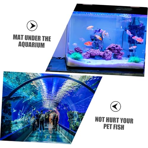 Almohadilla antideslizante para acuario 2pcs negra miniatura 6