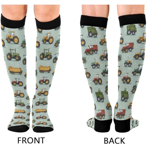 Image of Pigsaly Red White Polka Dot Womens Compression Socks Athletic Tube Sock Knee High Socks Outdoor Sport Socks