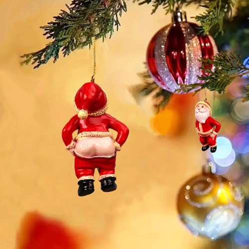 Christmas Ornaments Naughty Santa Decoration, Funny Secret Santa...