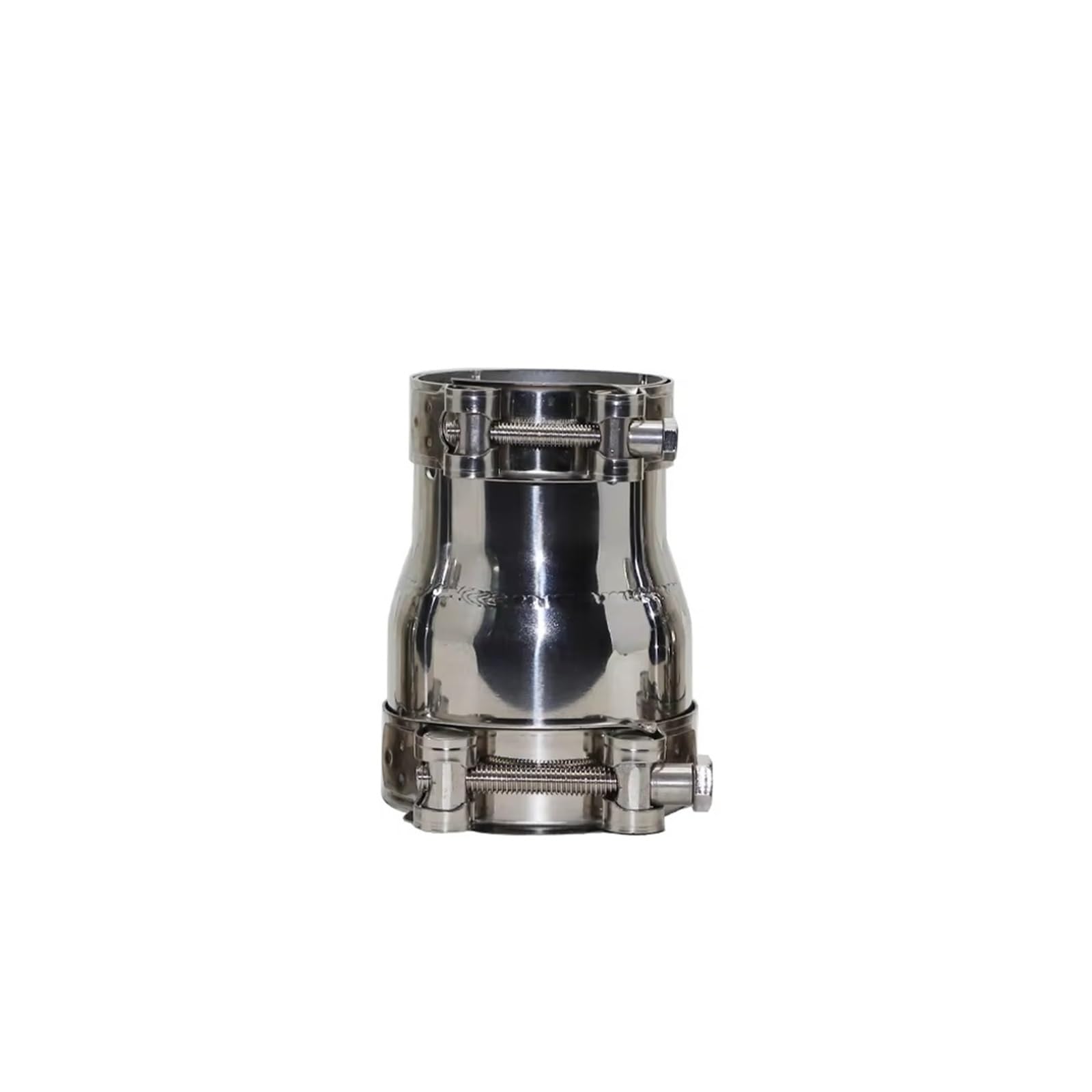 Terminale Tubo Universale In Acciaio Inossidabile Adattatore Dritto Riduttore Giunto Per Tubo Scarico Per Acciaio Inossidabile Doppia Apertura Tubo di scappamento(ID 45MM-63MM)