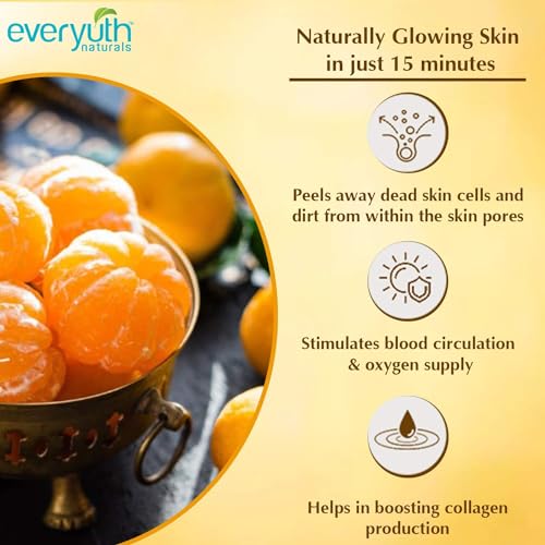 Image of Everyuth Naturals Golden Glow Peel-Off Deep Cleansing Mask, 8g Each, Pack of 10 Pouches (80g)