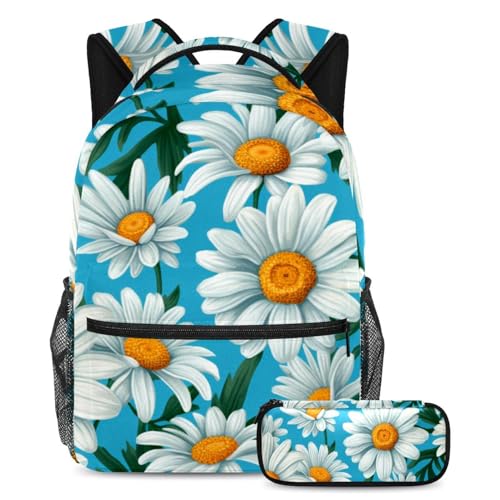 Sac à dos Marguerite 64 avec trousse, idéal du collège au lycée pour garçons et filles