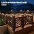VOLISUN Solar Post Cap Light Outdoor Waterproof 12pack,Solar Fence - Post Lights for 4x4 5x5 6x6 Wooden/Vinyl Post,Black Deck Post Cap Light Solar Powered with Warm White for Garden/Patio/Porch