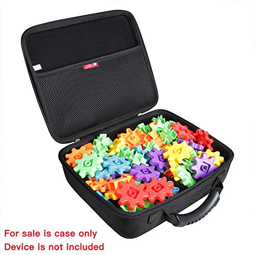 Image of Hermitshell Travel Case for Learning Resources Gears Deluxe Building Set 100 Pieces (Black)