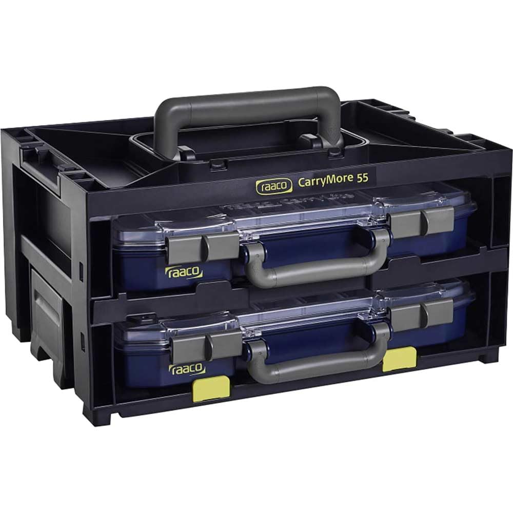 Raaco Black Carrymore 55X2 Equipped With Carrylite 55 4X8-16, 146395 Size 2