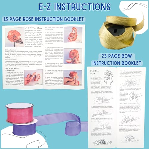 E-Z Bowz EZ-BR Bow Maker With Rose And Flower Maker Attachment - Easy Bow And Flower Maker Tool Kit For Ribbon thumb #6