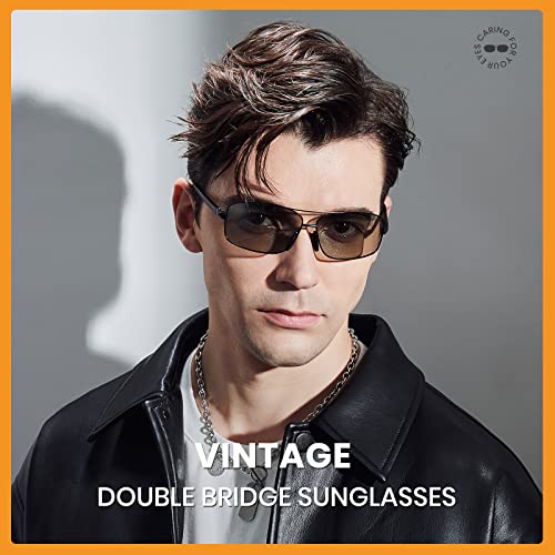 Cyxus Aviator Sunglasses for Men Polarized UV400 Protection Military Pilot Sunglasses Trendy for Driving Hiking4