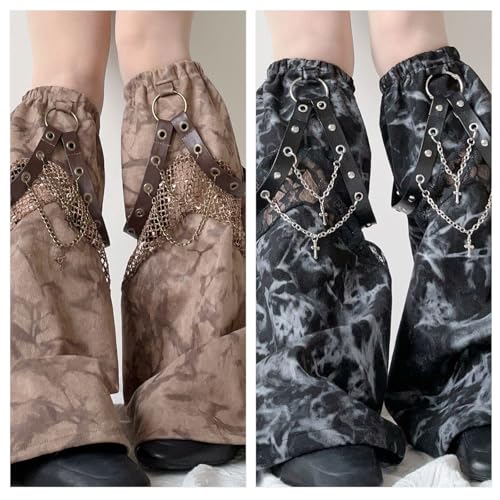 Jambières punk évasées ajustables pour sublimer vos chaussures - 4