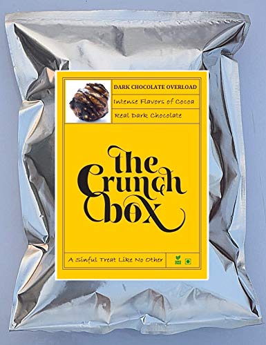 Image of The Crunch Box presents Special Value Pack | Dark Chocolate Overload Gourmet Popcorn | 1000gm | Healthy Gourmet Popcorn for all Occassions and Age Groups