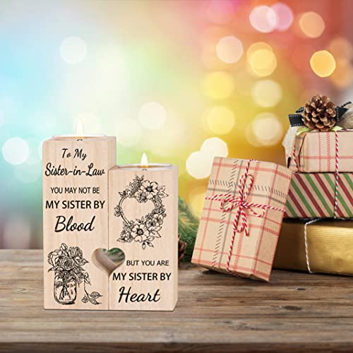 Huixi Sister In Law Gifts, Candlestick - Gifts For Sister In Law, Best Sister In Law Birthday Gifts, Sister-In-Law Christmas Mother's Day Wedding Gifts (Sister In Law) #TOP4
