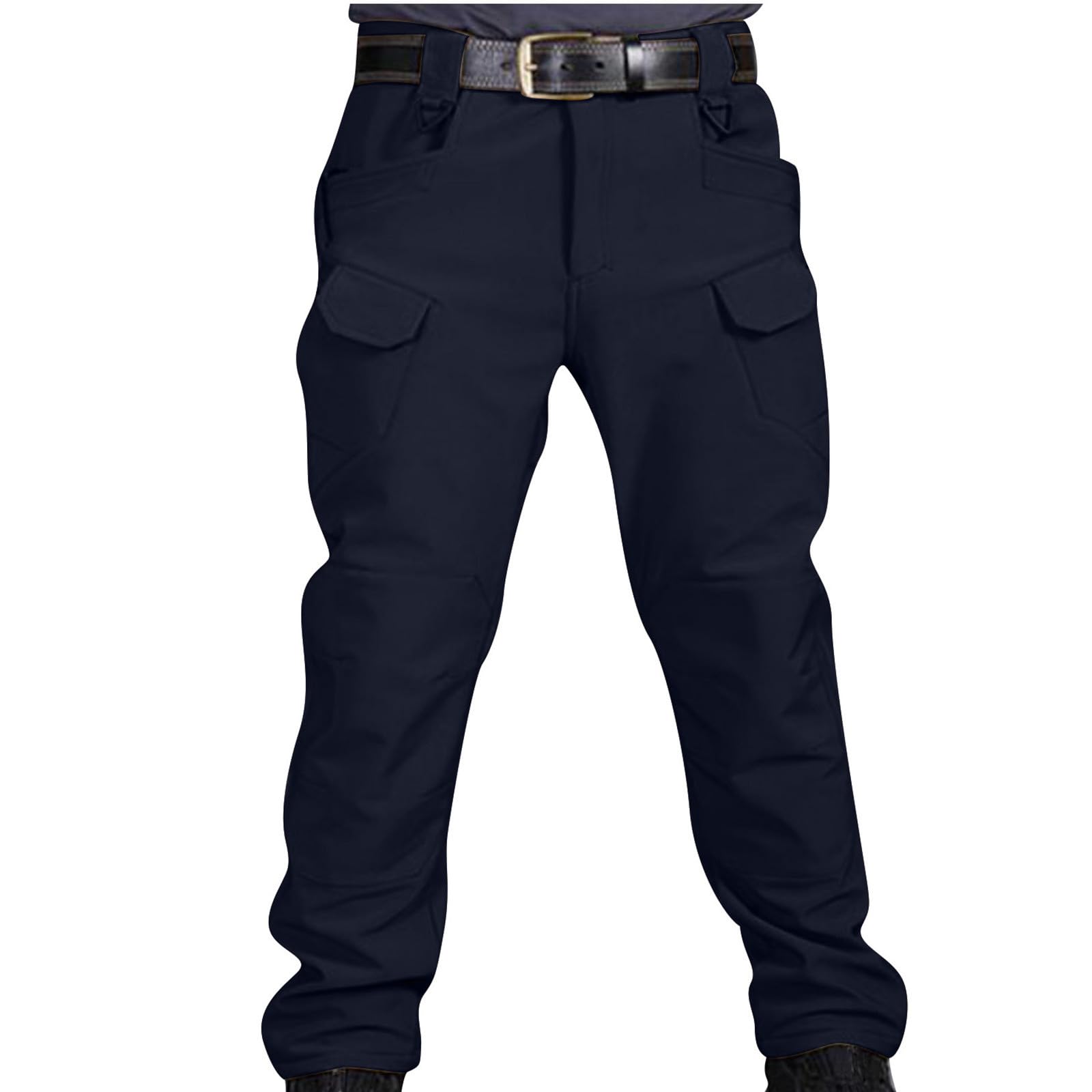 XUNRYAN Cargo Pants for Men Casual Tactical Sweatpants High Waisted Lightweight Quick Dry Multi Pockets Outdoor Trousers