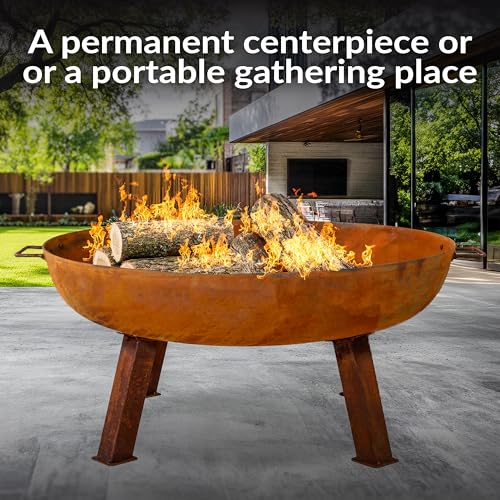 Sunnydaze 34-Inch Cast Iron Fire Pit thumbnail 5