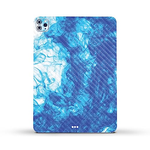 Image of MightySkins Carbon Fiber Skin Compatible with Apple iPad Pro 11 inch M2 4th Gen (2022) Full Wrap Kit - Vibrant Smoke | Protective, Durable Textured Carbon Fiber Finish | Easy to Apply | Made in The USA