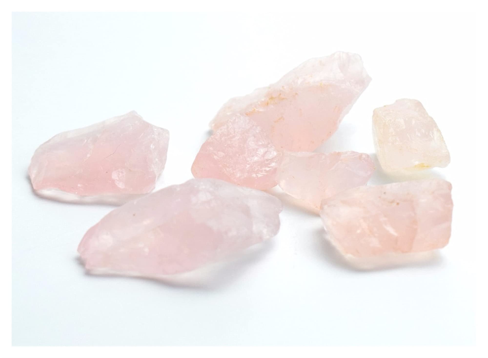 Cristallo Naturale Grezzo 200 g di Pietre grezze di Quarzo Rosa Naturale Pietra Grezza metafisica di Cristallo di Rocca con Un Sacchetto Gratuito Collezioni di casa