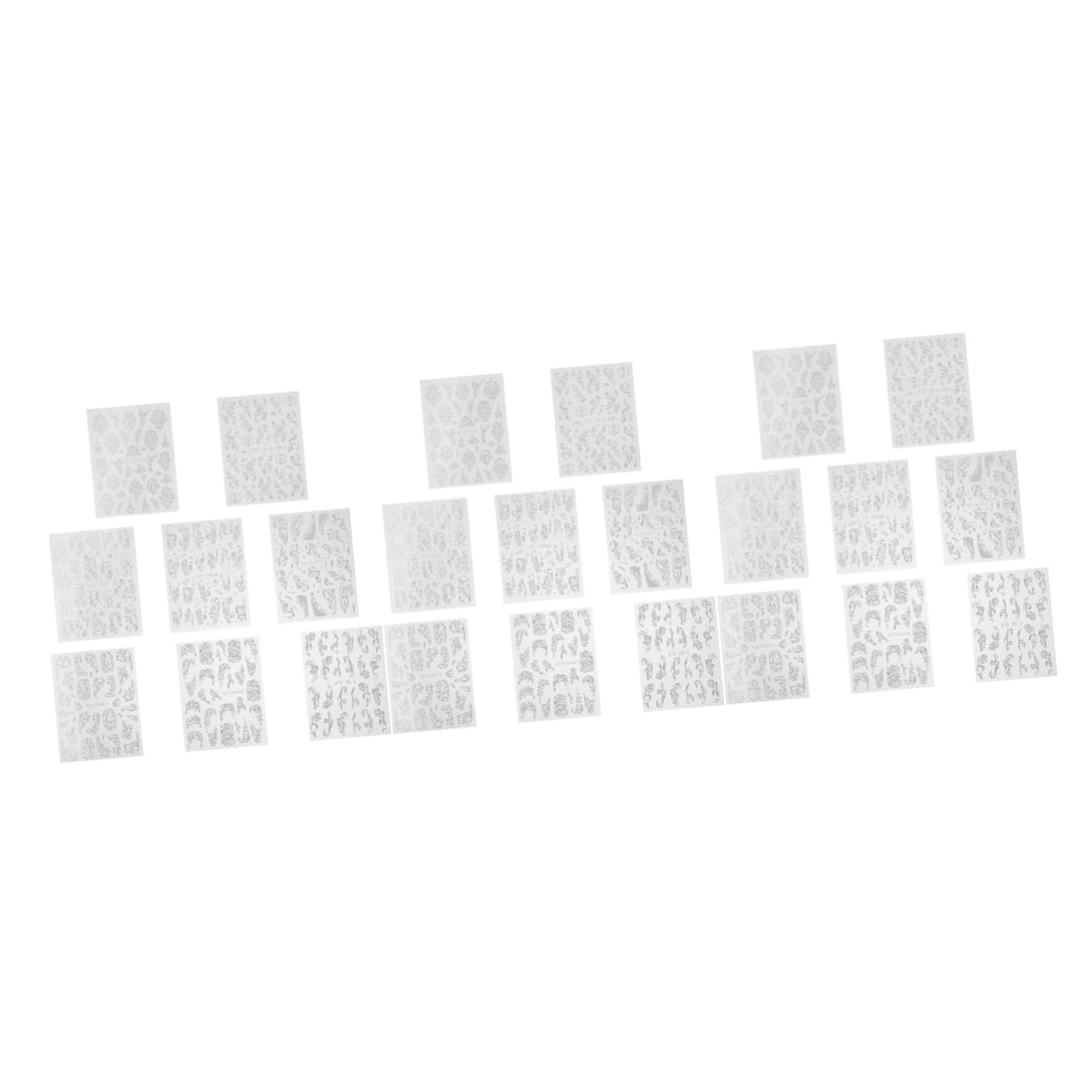 minkissy 24hojas Pegatinas De Arte Para Uñas Relieve Floral Decoración Autoadhesiva Para Manicura Para Fiestas y Eventos Especiales