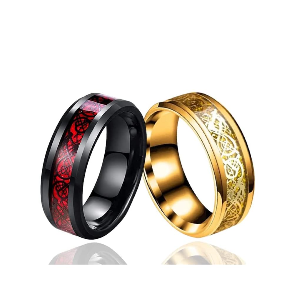 Ajs Ring Stainless Steel Mens Wedding Bands AJS Ring Men's Shine