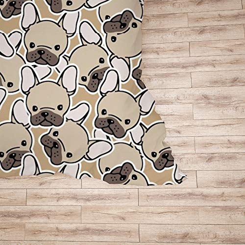 Linge de lit bouledogue français en polyester durable pour lit King de qualité - 6
