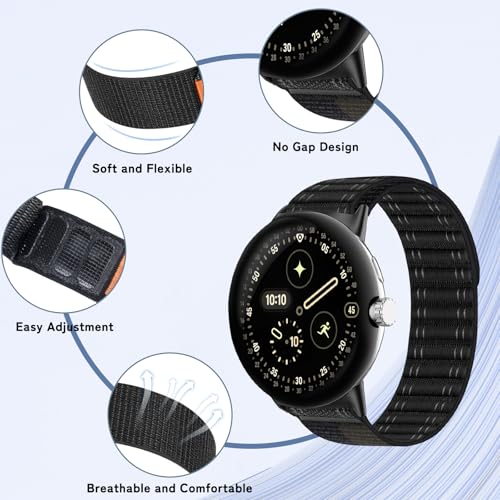 Correa de nylon para reloj compatible Pixel Watch 45mm miniatura 2