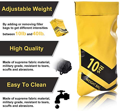 Estleys Workout Sandbag for Fitness 10 to 40 Lbs, Adjustable Military Sandbags with 4 and 2 Inner Bags, Training Weight… - Home Fitness Guru Estleys Workout Sandbag for Fitness 10 to 40 Lbs, Adjustable Military Sandbags with 4 and 2 Inner Bags, Training Weight… - Image 4