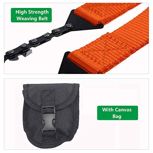 Corrente de serra, Gainty Motosserra portátil de bolso Outdoot Caminhadas Acampamento Equipamento de