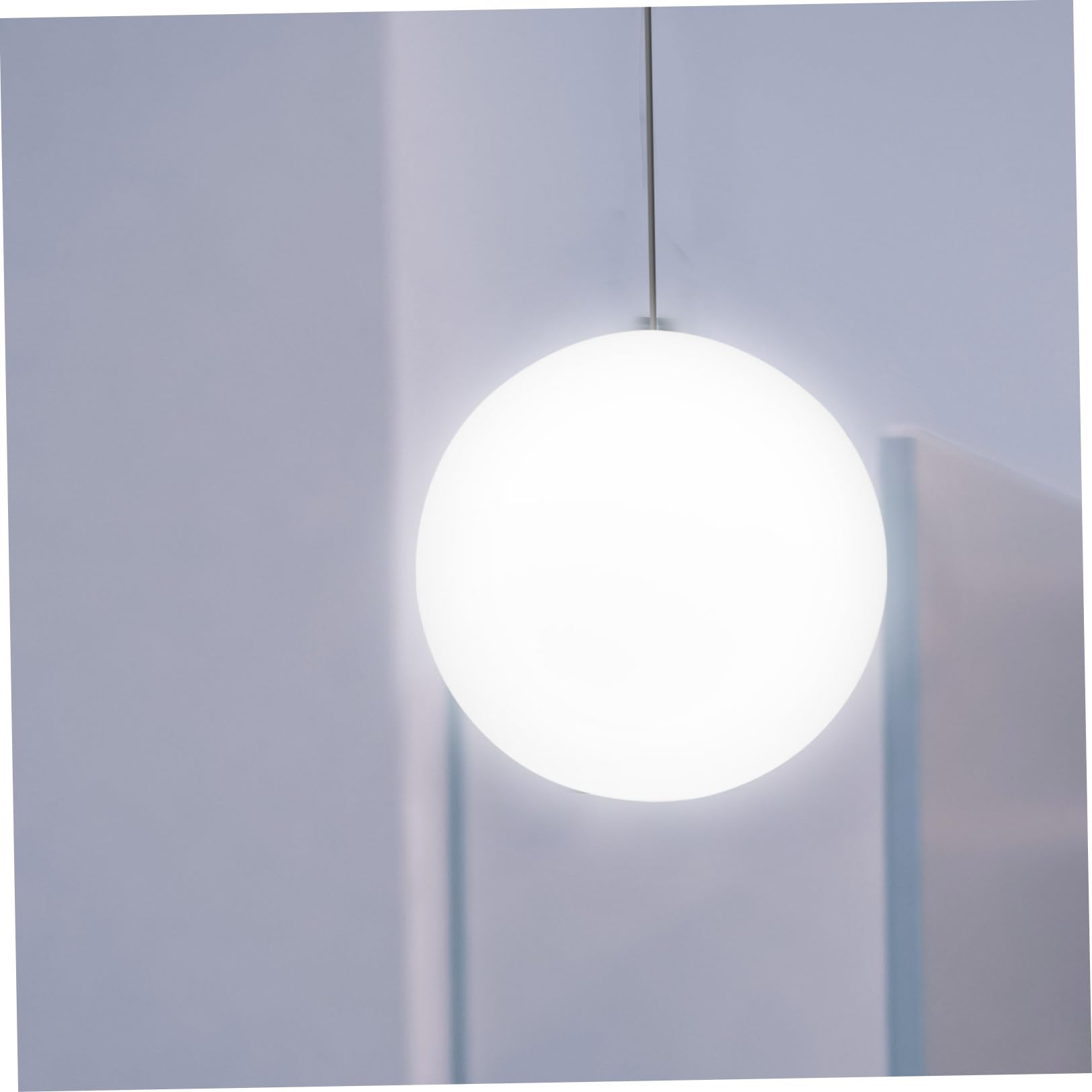 Paralume in Vetro Sferico Satinato Copertura Leggera Per Lampada Sospesa Decorativa Da Interno Foro Centrale 5,5 Cm Per Uso Domestico e Sostituzione Paralume Danneggiato