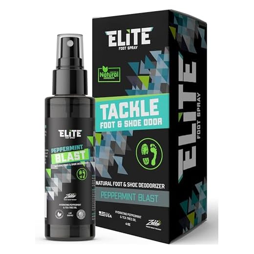 Elite Sportz Shoe Deodorizer and Foot Spray - No More Embarrassing Smelly Shoes or Stinky Feet with Our Very Popular Peppermint Foot Spray and Shoe Freshener - 4 OZ