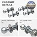 Hatchlift Products Ball Stud with Nylon Nuts - Replacement End Fitting for Socket Gas Springs - Easy Disconnect & Reconnect - Extends Gas Spring Life - Off-Season Storage, 13mm Stud - 4 pcs
