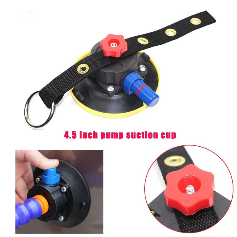 Image of 4.5 inch Heavy Duty Hand Pump Suction Cup for Dent Repair Light, Paintless Dent Repair Tool