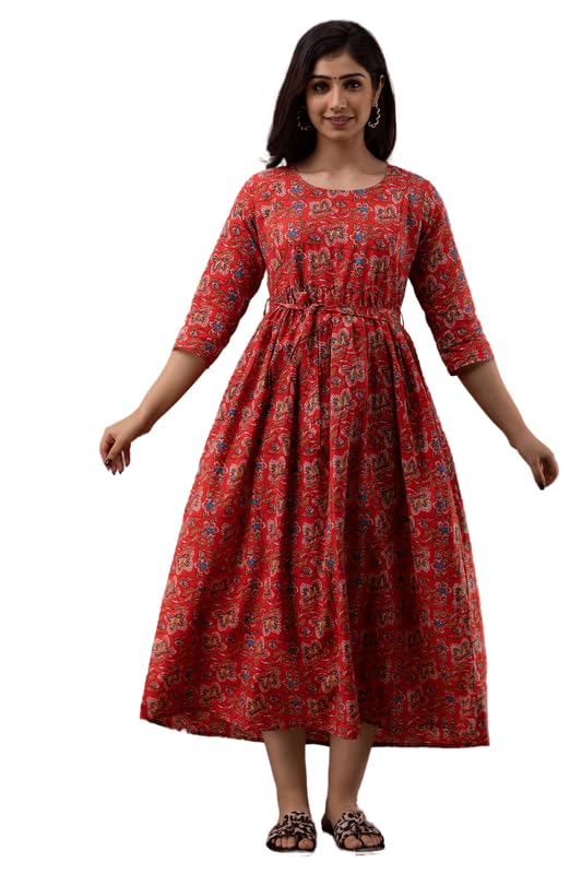 CB Creation Rayon Anarkali Maternity Dress Feeding Kurti with Concealed Nursing Zip for Breastfeeding - GEN_3