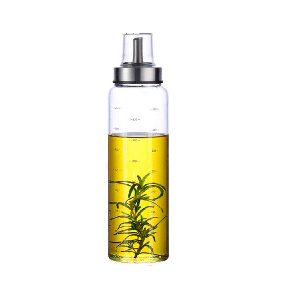 IANSHFKN High Borosilicate Glass Oil Bottle Soy Sauce Jar Vinegar Pot Leak-Proof Seasoning Storage Kitchen Gadgets