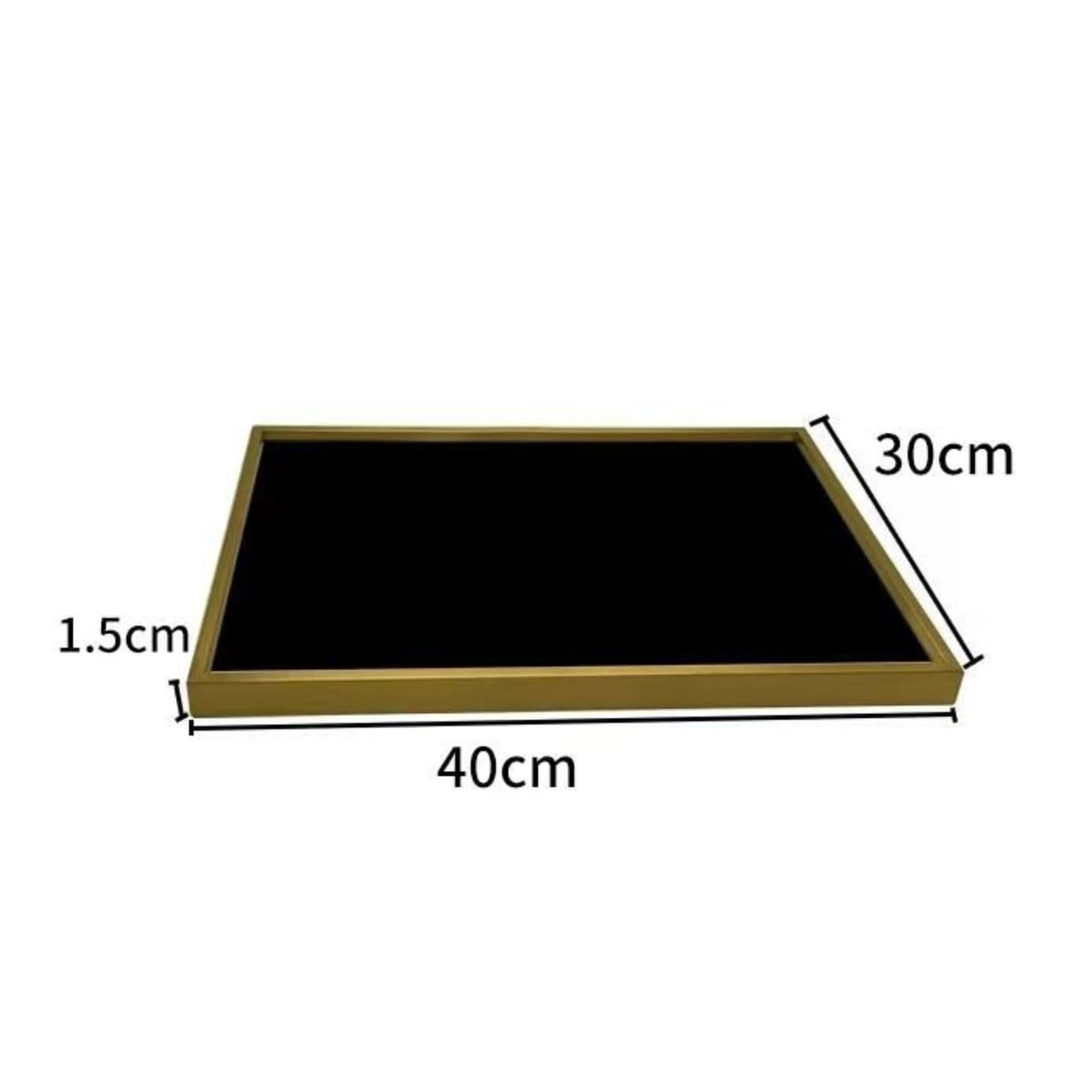 Jiuvaso Plateau à Bijoux Stable, Grand 30 × 40 × 1,5 Cm