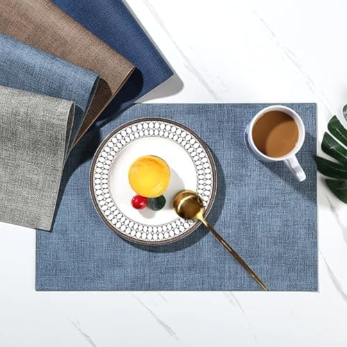 Set de table bleu marine pour table de salle a manger chic - 4