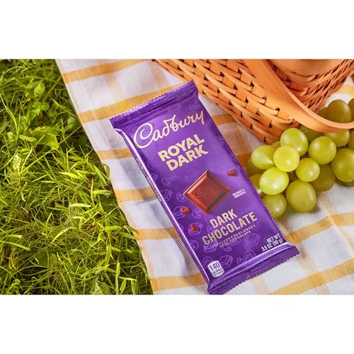Image of Cadbury, Dark Chocolate Candy Bar, 3.5 Ounce, 14 Count