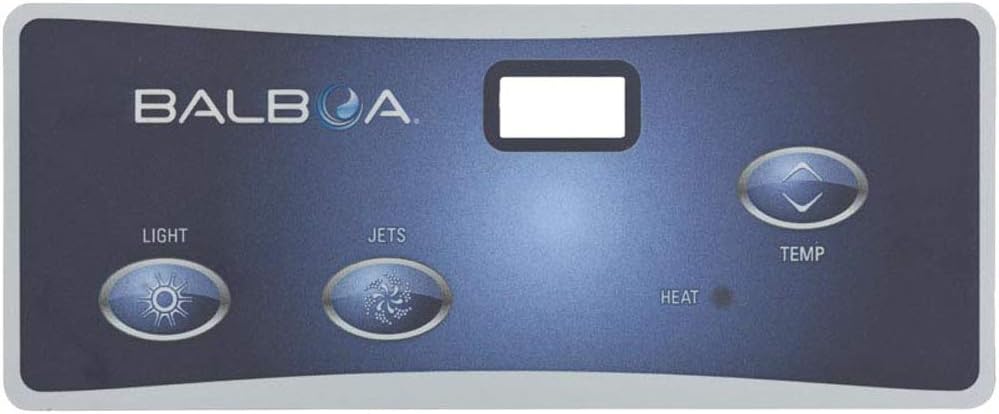 Balboa Water Group Overlay, VL402, Light, Jets, Temp, LCD