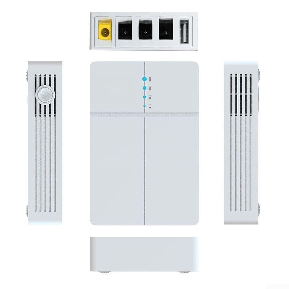 Per mini per Ups, alimentazione ininterrotta da 13500 mAh per router, modem e fotocamera, 27 W DC Backup con supporto USB C POE