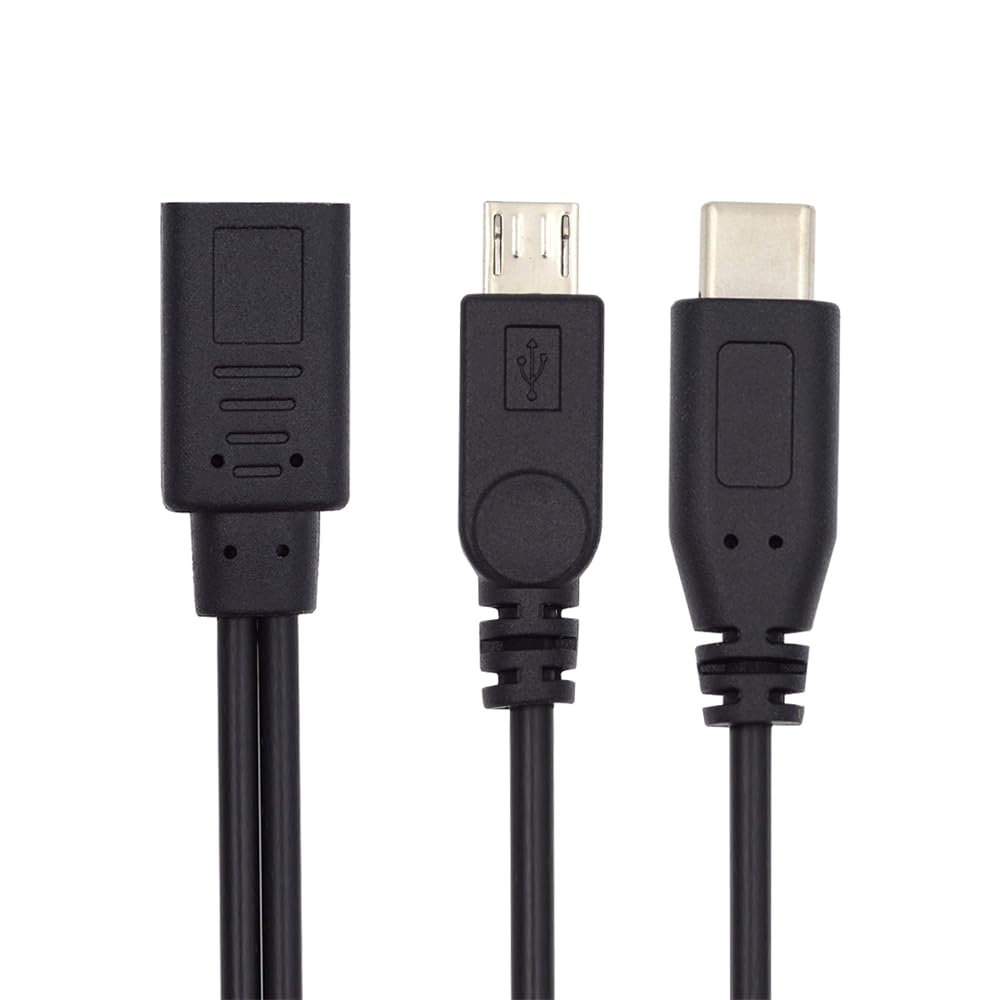 Amazon.co.jp: xiwai Type-C USB-C メス - Micro USB オス & USB-C