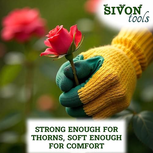 Image of SIVON Comfortable Gardening Hand Gloves | Heavy Duty Gloves for Gardening & Farming | Cut Resistant Farming Gloves for Nursery Plants