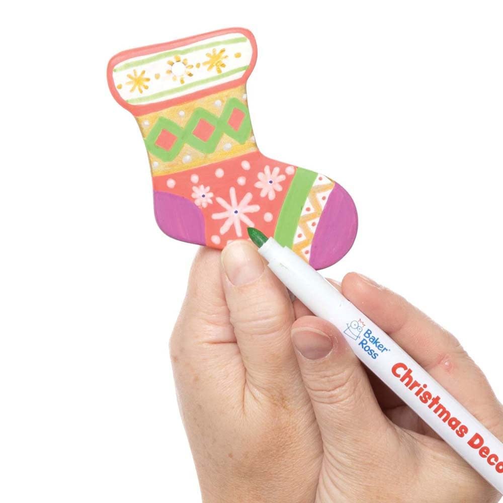 Baker Ross FE832 Acrylstifte – 10 Weihnachtsfarben – Bastelset Für Kinder – Für Holz, Glas, Keramik & Mehr Baker Ross FE832 Acrylstifte – 10 Weihnachtsfarben – Bastelset Für Kinder – Für Holz, Glas, Keramik & Mehr