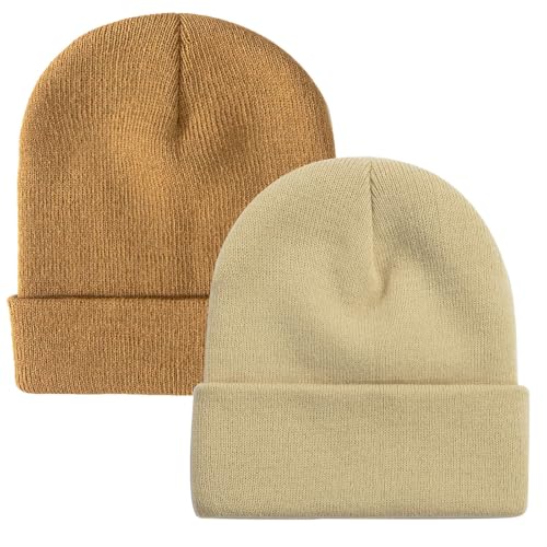 Image of ZOORON Beanie for Men Women Slouchy Winter Beanie Hats Cuffed Skull Caps
