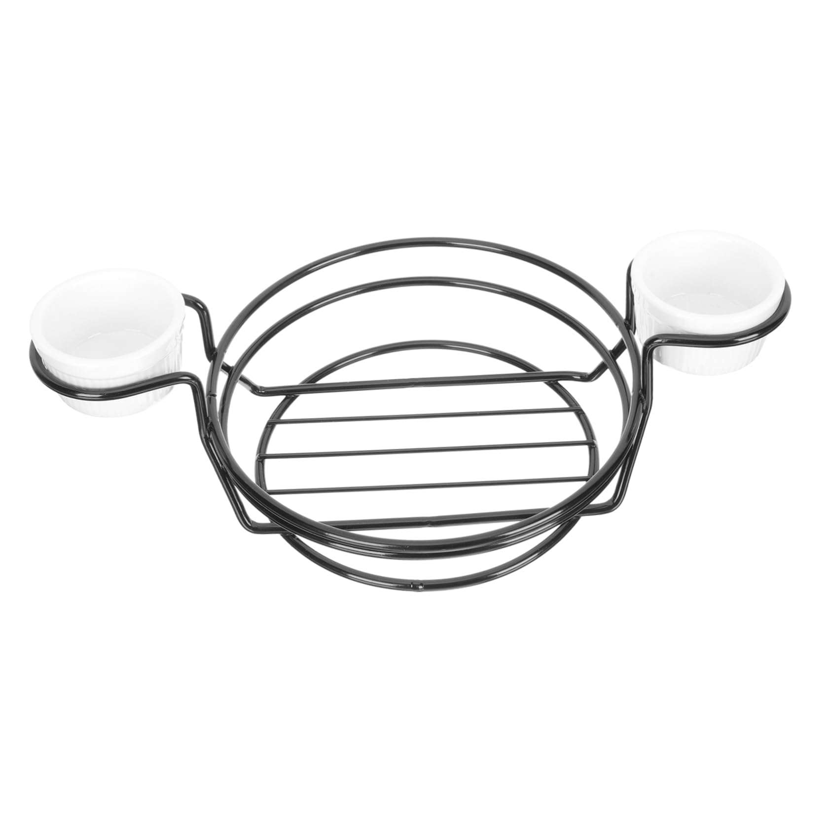 Cabilock Versatile Iron Bread Basket French Fry Holder Snack Basket for Kitchen Rustic Wire Bread Container