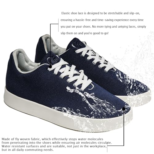 Fashion Sneakers,Lightweight Breathable Slip on Loafers,Training Shoes for Men Women, Comfortable Lace-up Unisex Mesh Flats Shoes, Casual Waterproof Walking Shoes, Low Top Shoes for Travel4