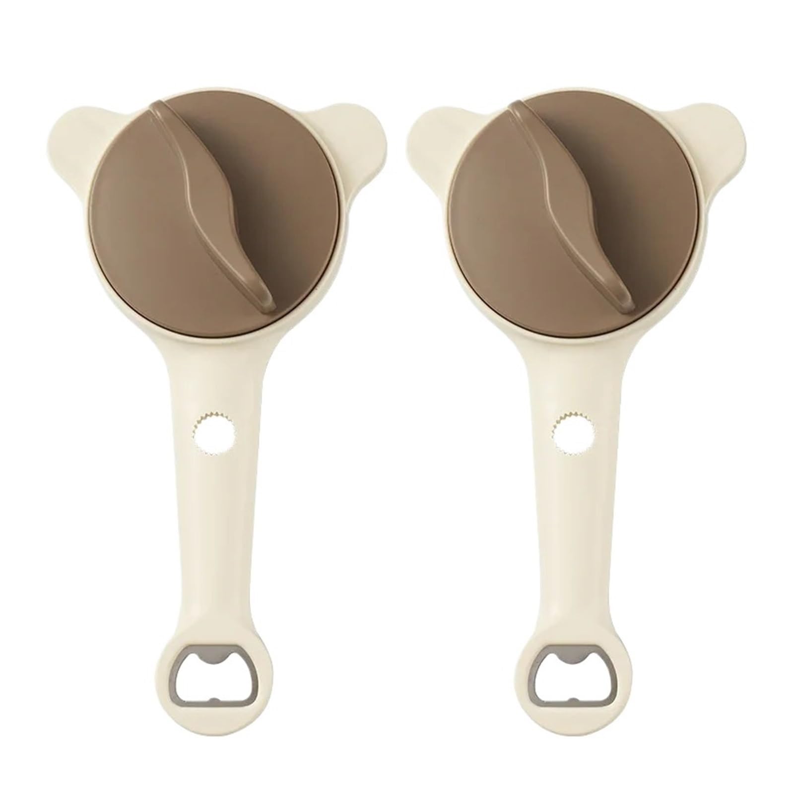 Abridor de tarros multifuncional Removedor tapa ajustable 4 en 1(Upgraded 2pcs)