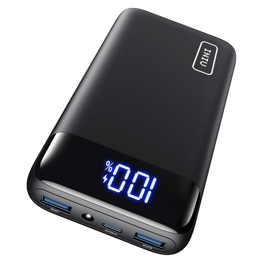 INIU Power Bank, 20000mAh 22,5W Powerbank Ricarica Rapida, USB C Input & Output Caricatore Portatile PD3.0 QC4.0 Powerbank per iPhone 17 16 15 14 13 12 Pro Max Mini Plus Samsung S23 S22 iPad etc