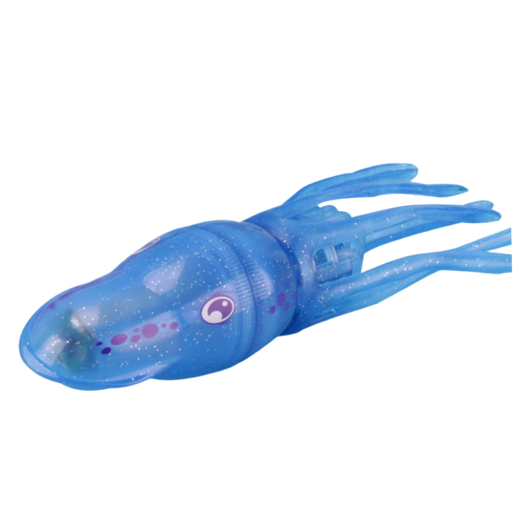 Licsaliwe Diving Squid Toy, Electric Octopus Swimming Fish Toy, Pool Bath Toys for Kids Swimming Training Accessories, Blue