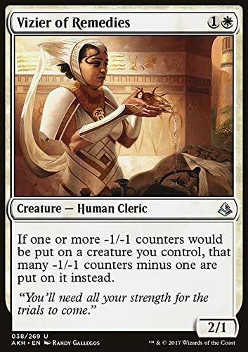 Magic: The Gathering Singles MTG Magic: The Gathering - Vizier of Remedies (38) Amonkhet AKH, White, (AKH38)