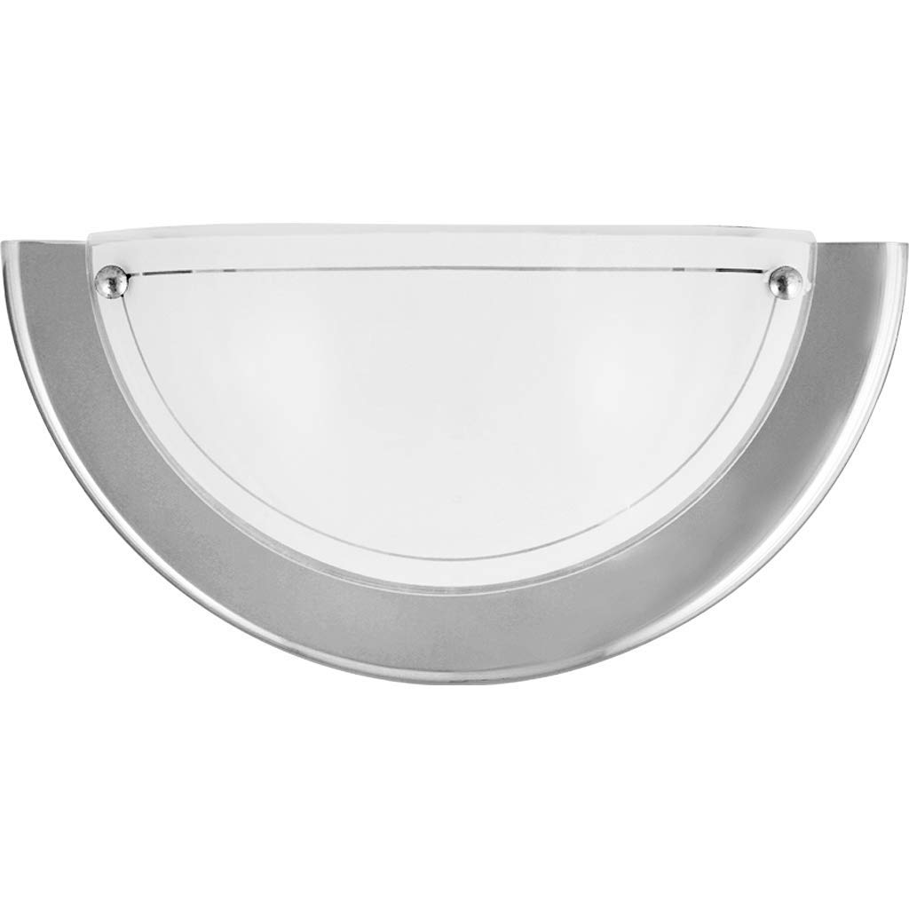Wandleuchte Ufo aus Metall Glas chrom/opal Ø31cm pour intérieur moderne et design