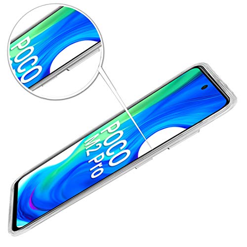 Image of Crystal Clear Case for Mi Redmi Note 9 Pro | Raised Bumps for Camera & Screen Protection | Clear Soft Silicone Back Cover for Mi Redmi Note 9 Pro / 9 Pro Max /Poco M2 Pro (TPU | Transparent)
